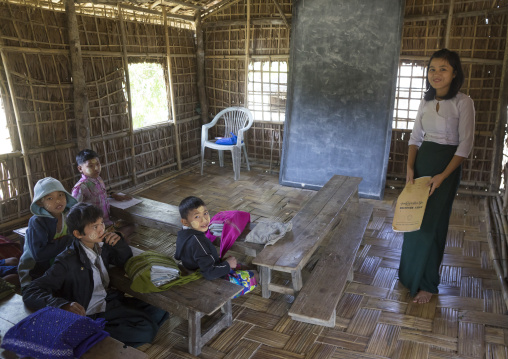 Children At School, Mrauk U, Myanmar