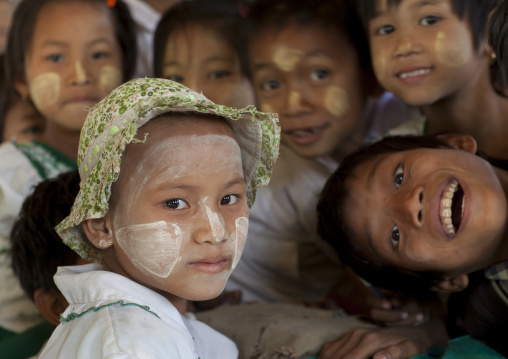 Children Having Fun At School, Mrauk U, Myanmar