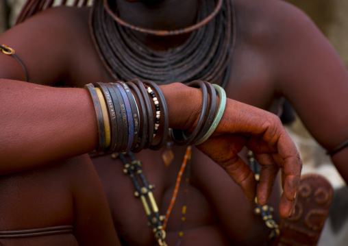 Himba Woman Bracelets, Epupa, Namibia