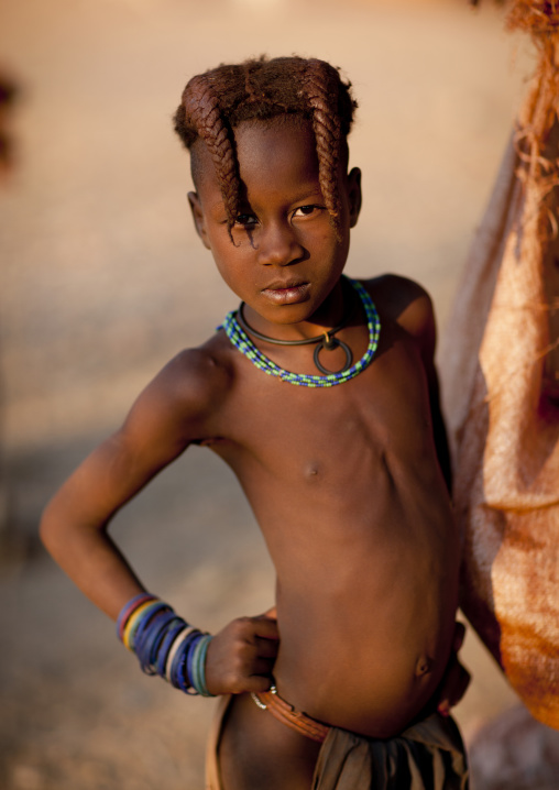 Himba Girl, Okapale Area, Namibia