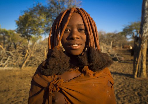 Young Himba Woman Called Kasweet, Karihona Village, Ruacana Area, Namibia