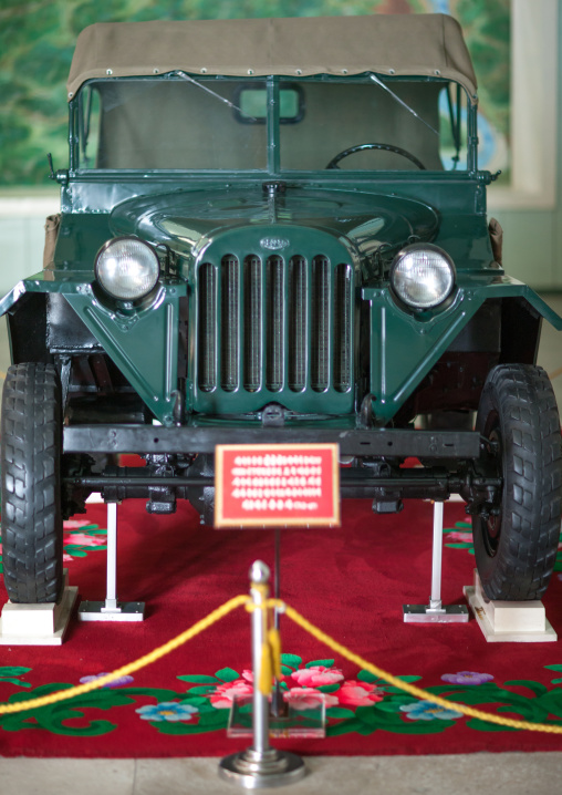 Kim il-sung's jeep in the victorious fatherland liberation war museum, Pyongan Province, Pyongyang, North Korea