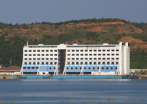 Floating hotel that was a former meeting point between families from the North and south, Kangwon-do, Haegeumgang, North Korea