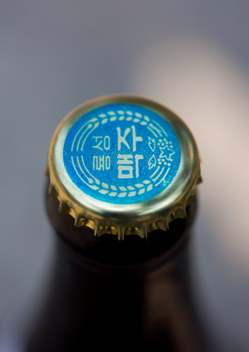 Cap of a ryongsong beer, Pyongan Province, Pyongyang, North Korea