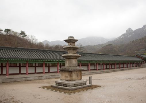 Pagoda in Ryongthong temple founded by Korean chonthae sect of buddhism, Ogwansan, Ryongthong Valley, North Korea