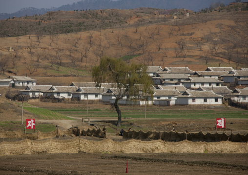 Farmers village in the countryside, Pyongan Province, Pyongyang, North Korea