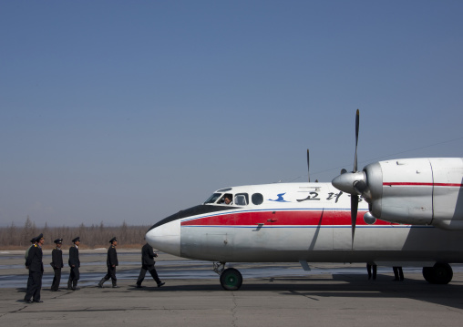Air Koryo plane in Samjiyon airport, Ryanggang Province, Samjiyon, North Korea