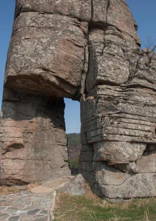 Famous wedding rock, North Hamgyong province, Chilbosan, North Korea