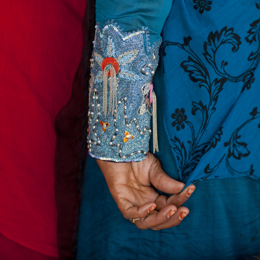 Embroidered Sleeve Of Bedouin Woman Clothes, Sinaw, Oman