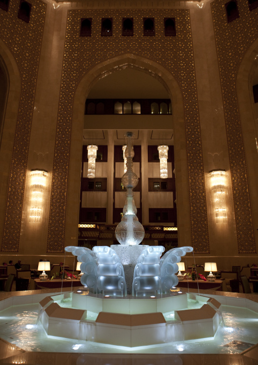 Crystal Fountain In Bustan Palace Hall, Muscat, Oman