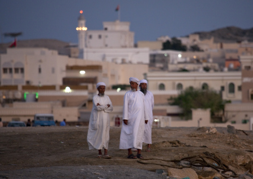 Three Omani Men In Dishdasha, Masirah Island, Oman