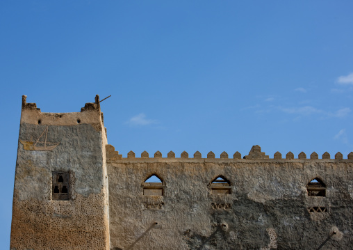 Facade Of Ruined Crenel With Loopholes, Mirbat, Oman