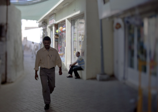 Walking Man In Muscat Muttrah Souk, Oman
