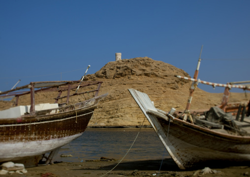 Boats In Sur Port, Oman