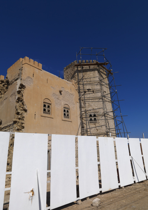 Mirbat Castle Renovation Under Construction, Oman