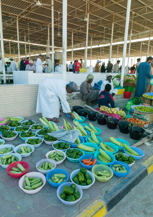 Vegetables and fruits market, Al Batinah, Barka, Oman
