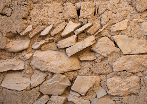 Detail of a stone and mudbrick house, Ad Dakhiliyah Region, Al Hamra, Oman