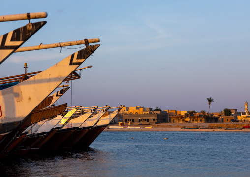 Dhows in the port, Dhofar Governorate, Mirbat, Oman