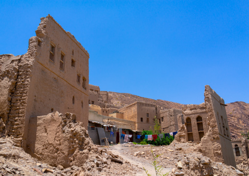 Ruins of old houses, Ad Dakhiliyah ‍Governorate, Birkat Al Mouz, Oman