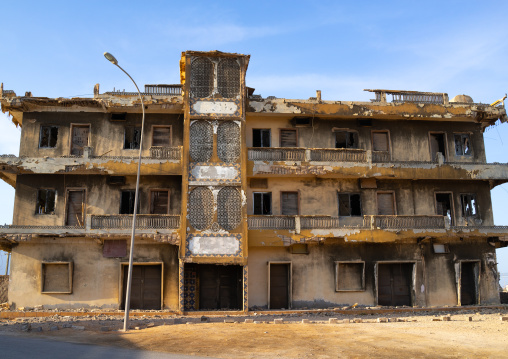 Abandoned modern building, Dhofar Governorate, Mirbat, Oman