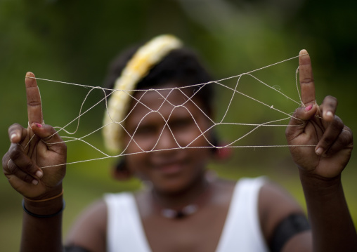 String figures game, Milne Bay Province, Trobriand Island, Papua New Guinea