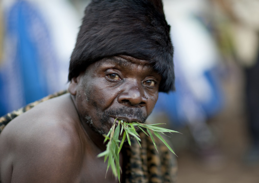 Intore witchdoctor, Lake Kivu, Ibwiwachu, Rwanda