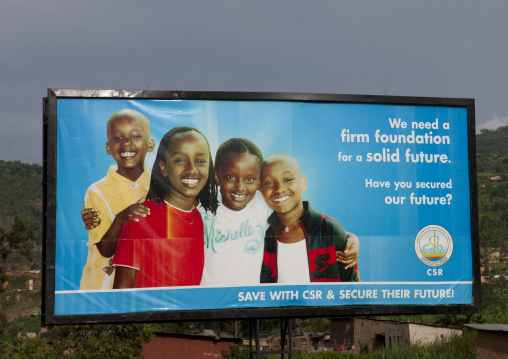 Social security advertisement billboard, Kigali Province, Kigali, Rwanda