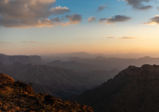 Mountainous landscape, Asir province, Dahran Aljanub, Saudi Arabia