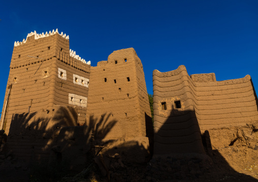 Traditional old multi-storey mud houses, Najran Province, Najran, Saudi Arabia