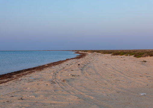 Empty beach, Red Sea, Farasan, Saudi Arabia