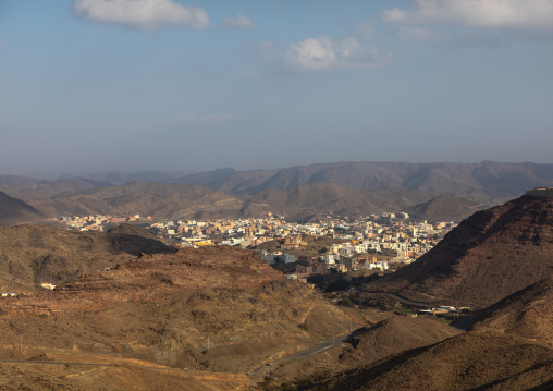 Cityscape from the hill, Asir province, Dhahran Al Janub, Saudi Arabia