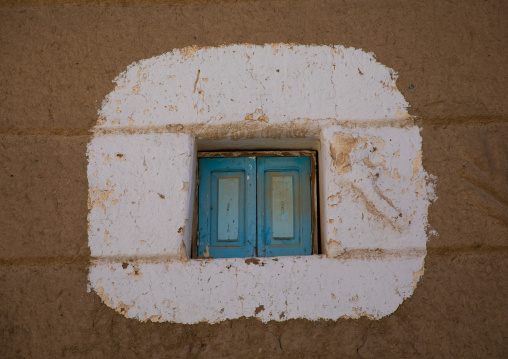 Traditional mud house window, Najran Province, Najran, Saudi Arabia