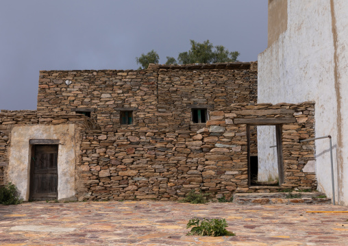 Fortified stone houses, Asir province, Tanomah, Saudi Arabia