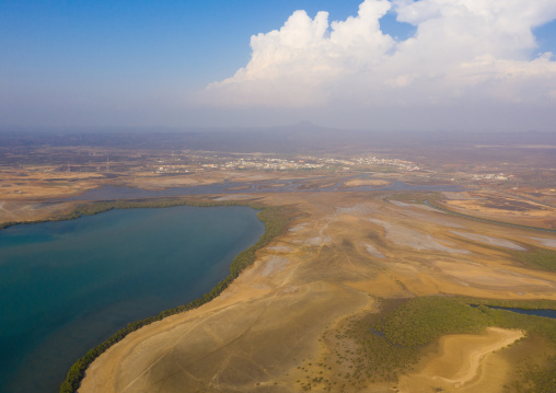 Red sea coast aerial view, Mecca province, Al Qunfudhah, Saudi Arabia