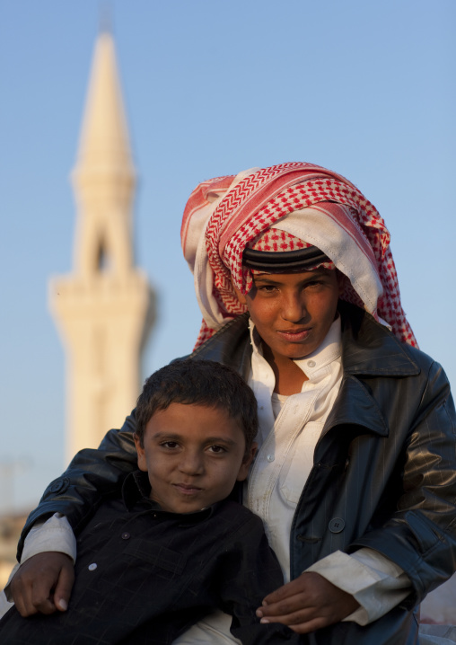 Portrait of saudi boys, Najran Province, Najran, Saudi Arabia