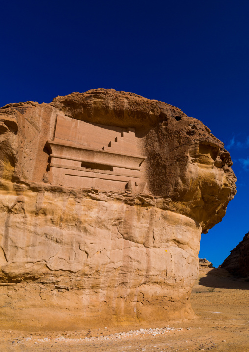 Nabataean tomb in madain saleh archaeologic site, Al Madinah Province, Al-Ula, Saudi Arabia