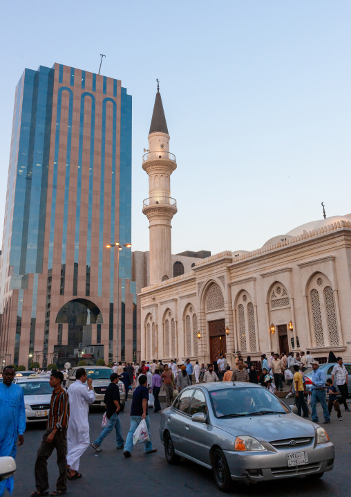 Mosque in the city center, Hijaz Tihamah region, Jeddah, Saudi Arabia