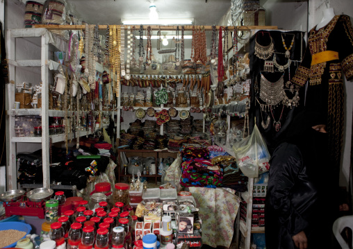 Souvenirs shop in the souk, Asir province, Abha, Saudi Arabia
