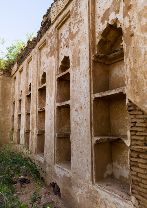 Niches in the abandoned idriss palace, Jizan Region, Jizan, Saudi Arabia
