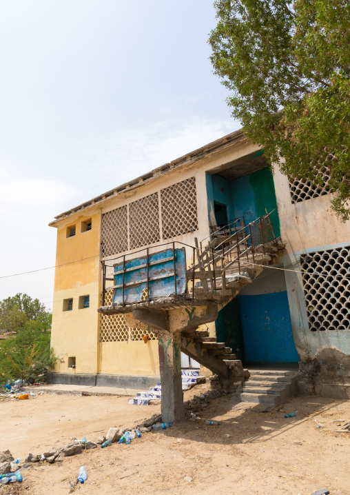 Apartments building in the former soviet area, Sahil region, Berbera, Somaliland