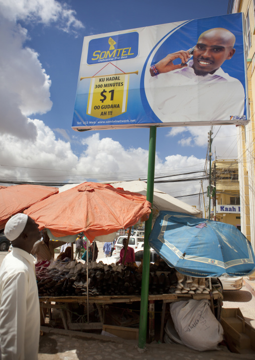 An Advertisment Bilboard For The Telecom Company Somtel, Hargeisa, Somaliland