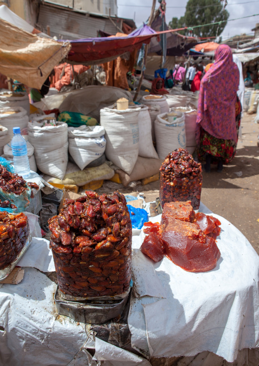 Dates for sale in a market, Woqooyi Galbeed region, Hargeisa, Somaliland
