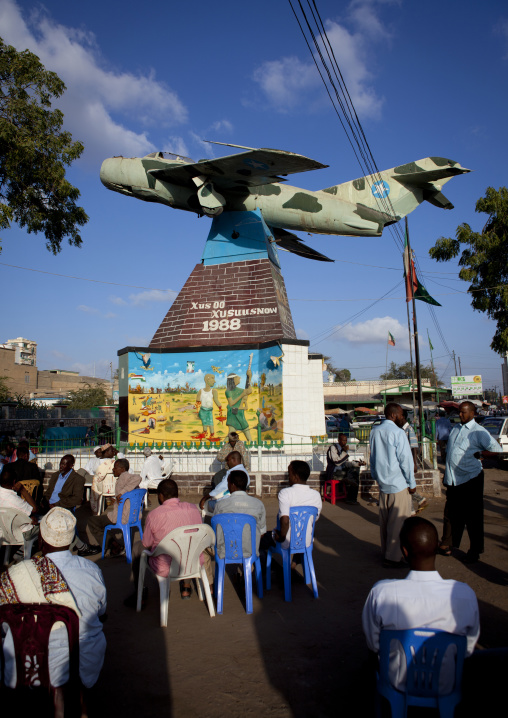 Fighter Jet Plane At The Entrance Of The War Memorial Museum In Hargeisa, Somaliland