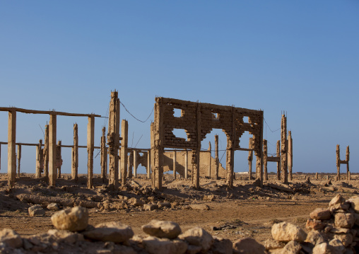 Ruins Of A Building Destroyed During Civil War, Berbera, Somaliland