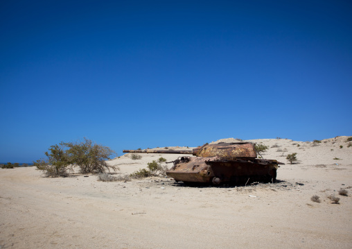 An Abandoned Sovietic Tank In The Desert, Berbera, Somaliland