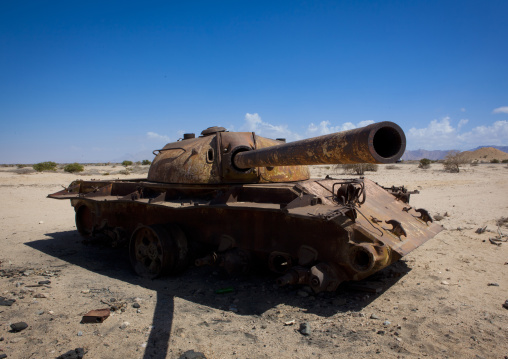 Abandoned Sovietic Tank In The Desert, Near Berbera, Somaliland