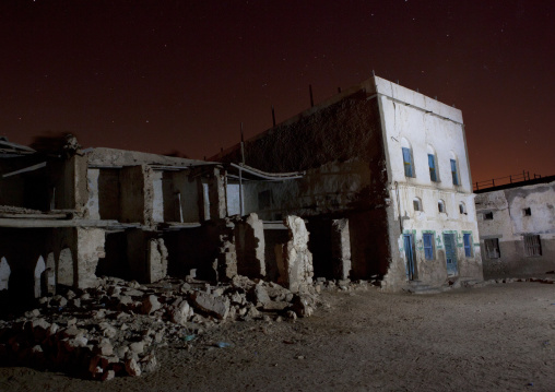 Former Ottoman Empire House By Night, Berbera, Somaliland