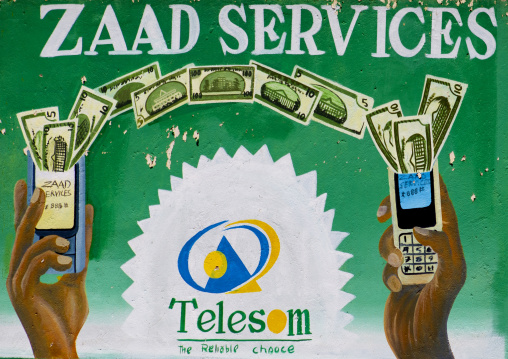 An Advertisment Bilboard For The Telecom Company Telesom, El Sheikh, Somaliland