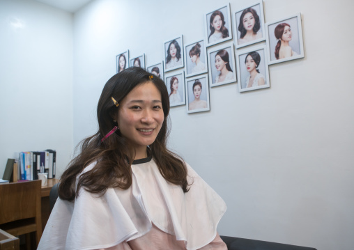 South korean woman called juyeon in a beauty saloon, National capital area, Seoul, South korea