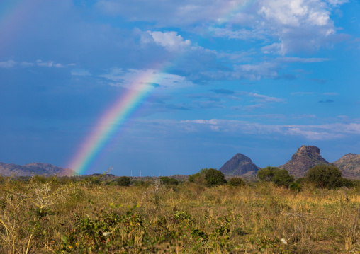 Rainbow over the countryside, Namorunyang State, Kapoeta, South Sudan